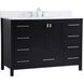 Irene 48 X 22 X 34 inch Black Vanity Sink Set