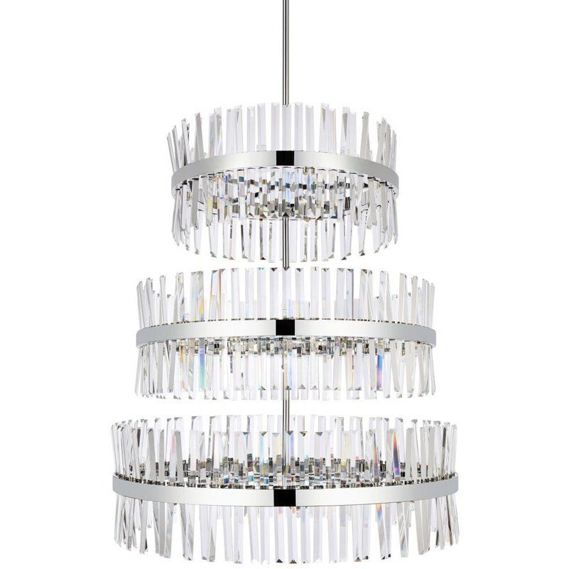 Serephina 46 Light 36 inch Chrome Chandelier Ceiling Light