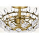 Emilia 3 Light 14 inch Brass Flush Mount Ceiling Light