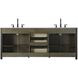 Alina 84 X 34 inch Chocolate Oak Bathroom Vanity Cabinet