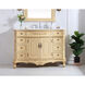 Danville 48 X 21 X 36 inch Light Antique Beige Vanity Sink Set