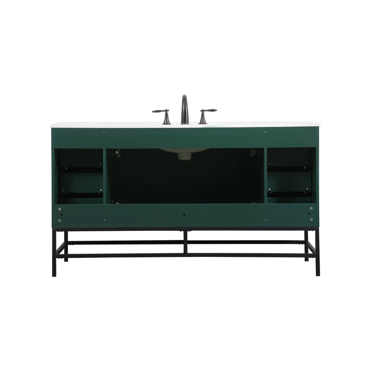 Eugene 60 X 22 X 33.5 inch Green Vanity Sink Set