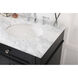 Park Avenue 60 X 22 X 35 inch Black Vanity Sink Set