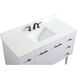 Cyrus 48 X 22 X 33.5 inch White Vanity Sink Set in Included