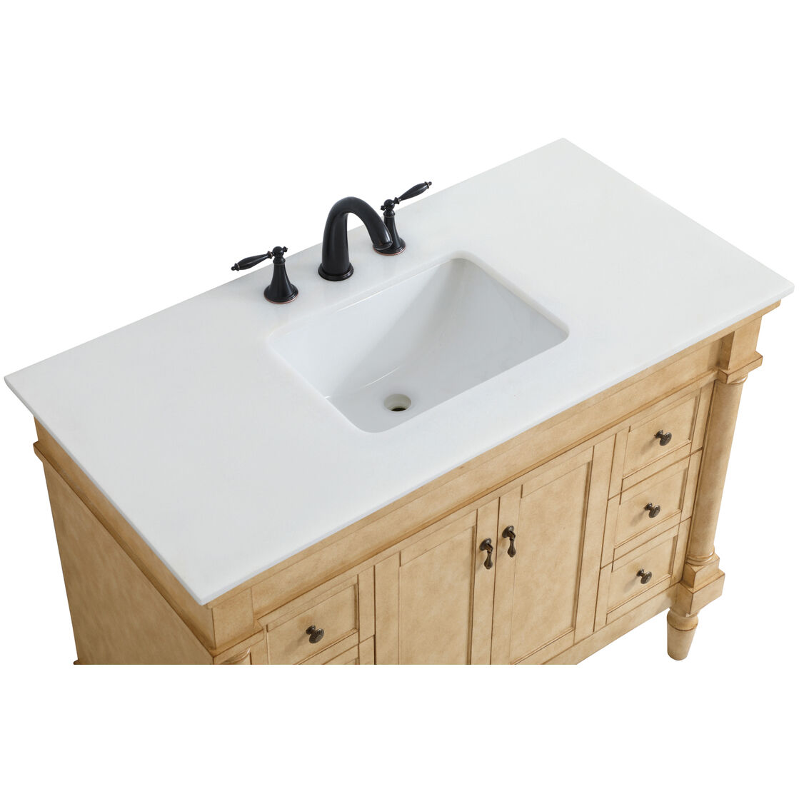 Lexington 42 X 21.5 X 35 inch Antique Beige Vanity Sink Set