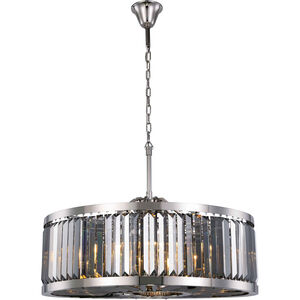 Chelsea 10 Light 36 inch Polished Nickel Chandelier Ceiling Light, Urban Classic