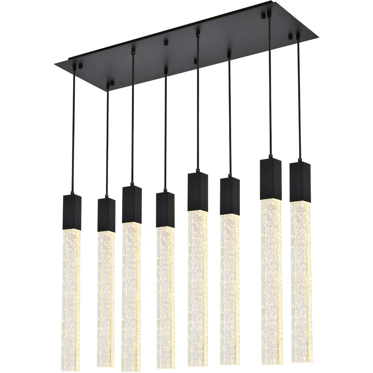 Weston 8 Light 36 inch Black Pendant Ceiling Light
