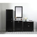 Adian Black Bathroom Storage Cabinet