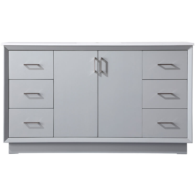 Hayes 60 X 22 X 35 inch Grey Vanity Sink Set