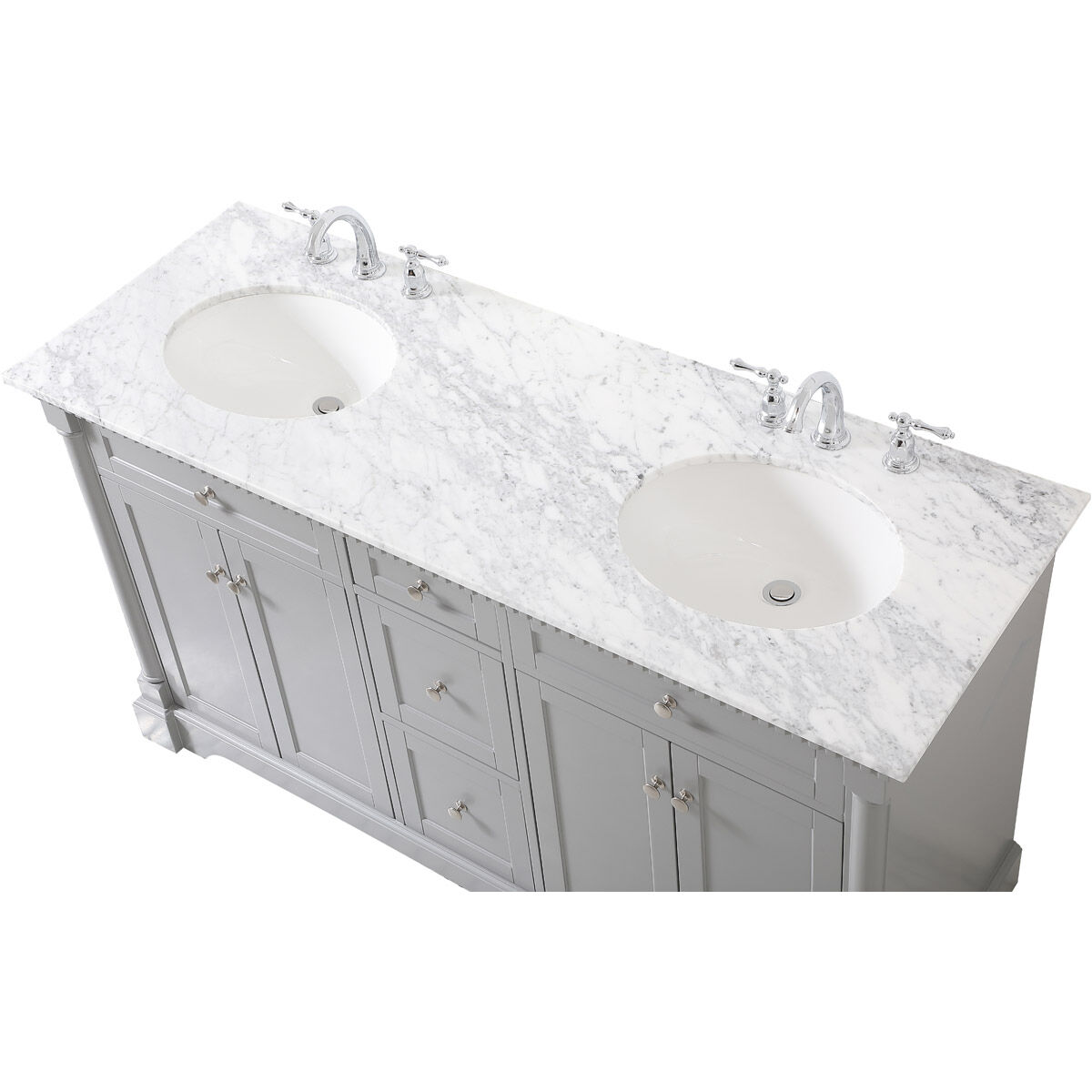 Clarence 60 X 22 X 35 inch Grey Vanity Sink Set