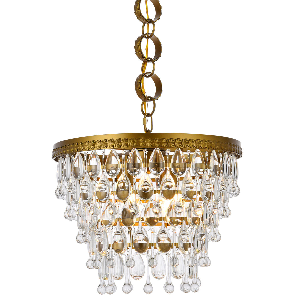 Nordic 4 Light 16 inch Brass Pendant Ceiling Light