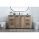 Blake 54 X 22 X 34 inch Natural Oak Vanity Sink Set