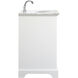 Americana 36 X 35 inch White with Carrara White Marble Vanity Set