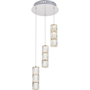 Polaris LED 12 inch Chrome Pendant Ceiling Light