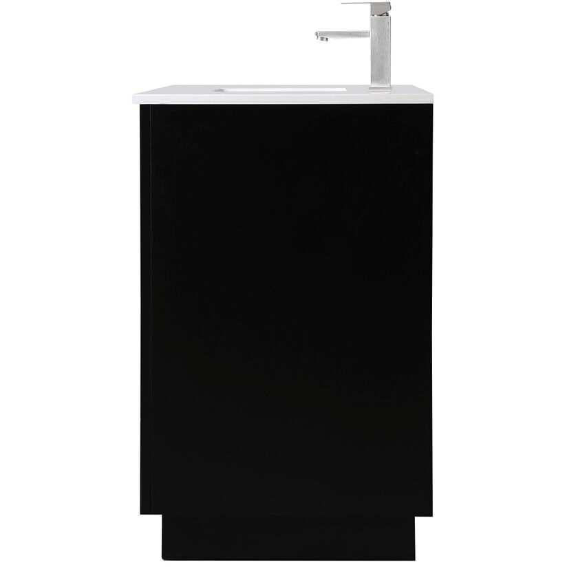 Hayes 48 X 22 X 35 inch Black Vanity Sink Set