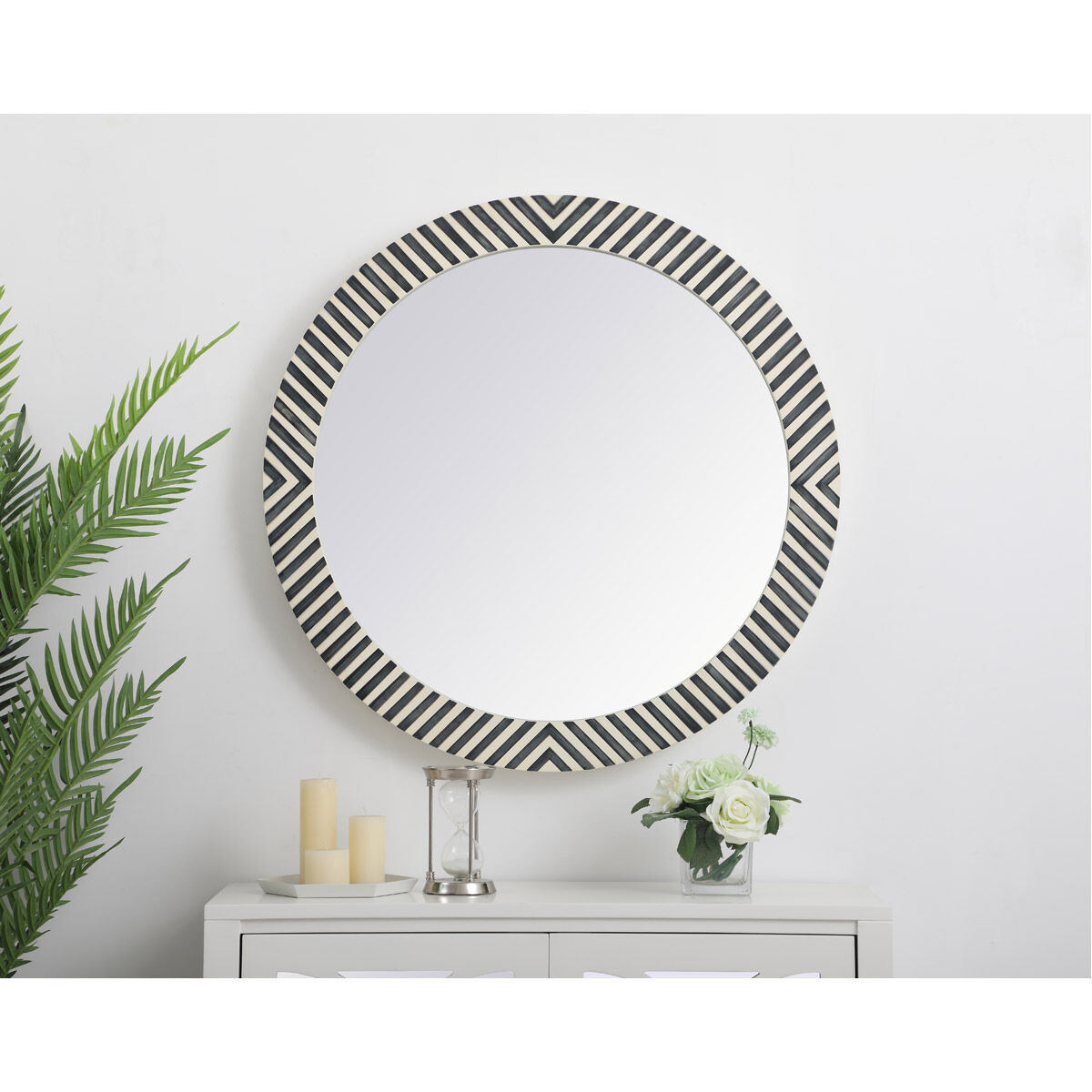 Colette 32 X 32 inch Chevron Wall Mirror