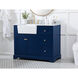 Franklin 42 X 22 X 35 inch Blue Bathroom Vanity Cabinet