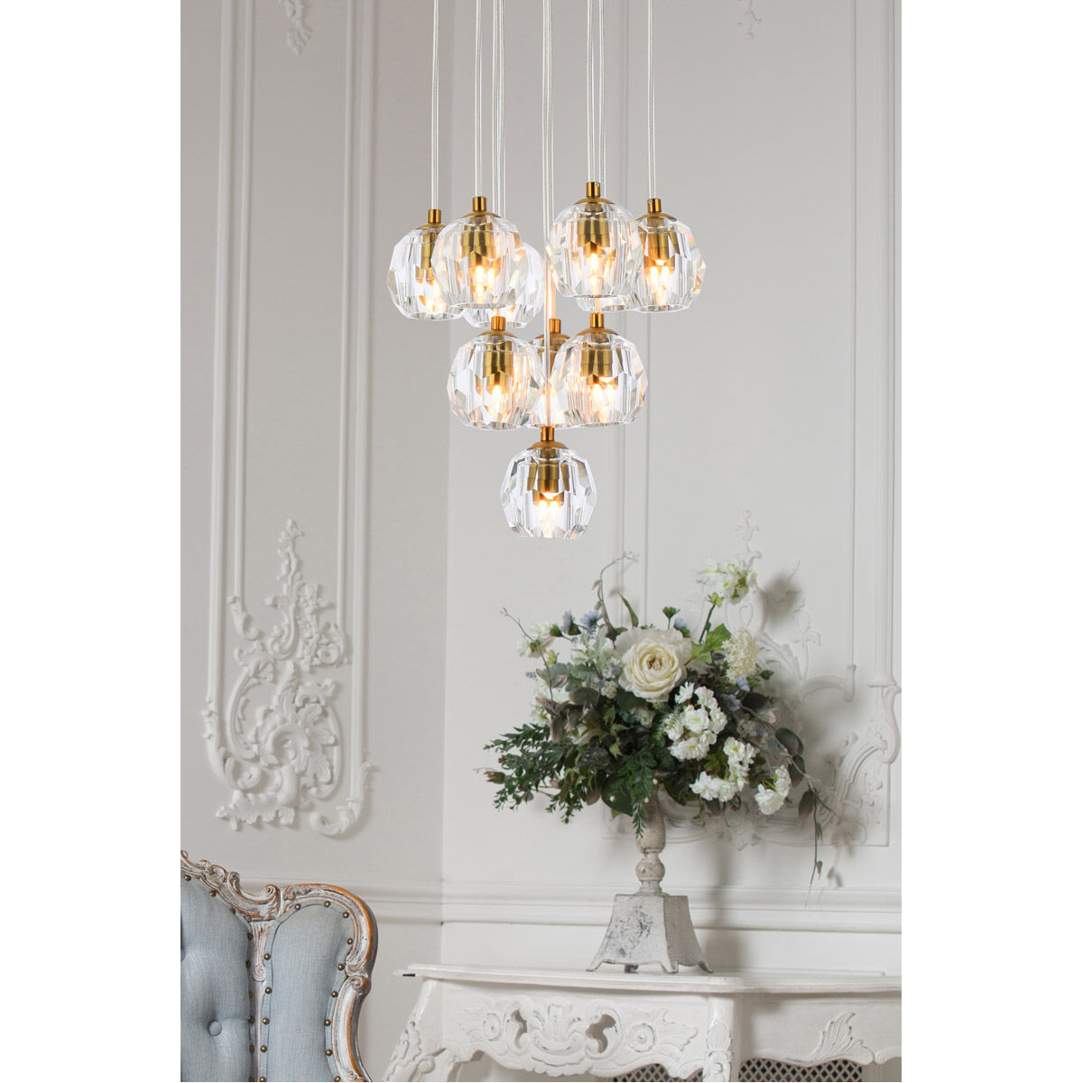 Eren 10 Light 11 inch Gold Pendant Ceiling Light