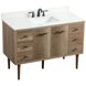 Cyrus 48 X 22 X 34 inch Natural Oak Vanity Sink Set