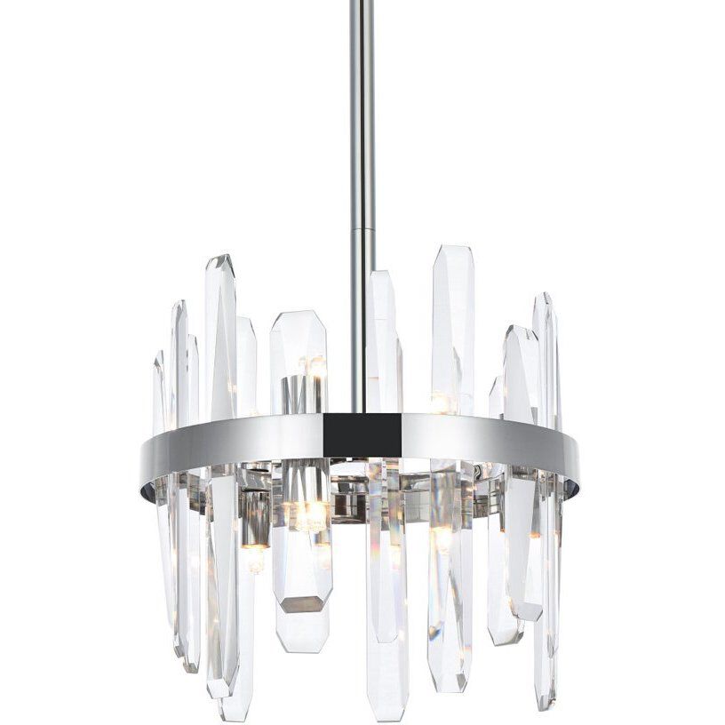 Serena 6 Light 12 inch Chrome Pendant Ceiling Light