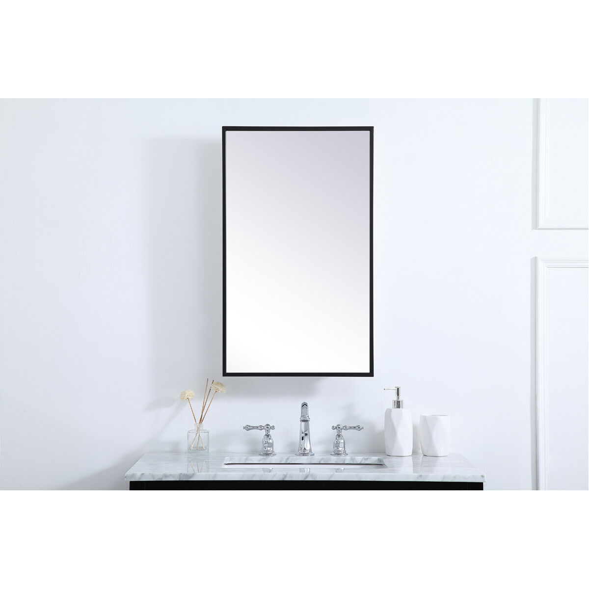 Wyn 28 X 17 inch Black Medicine Cabinet