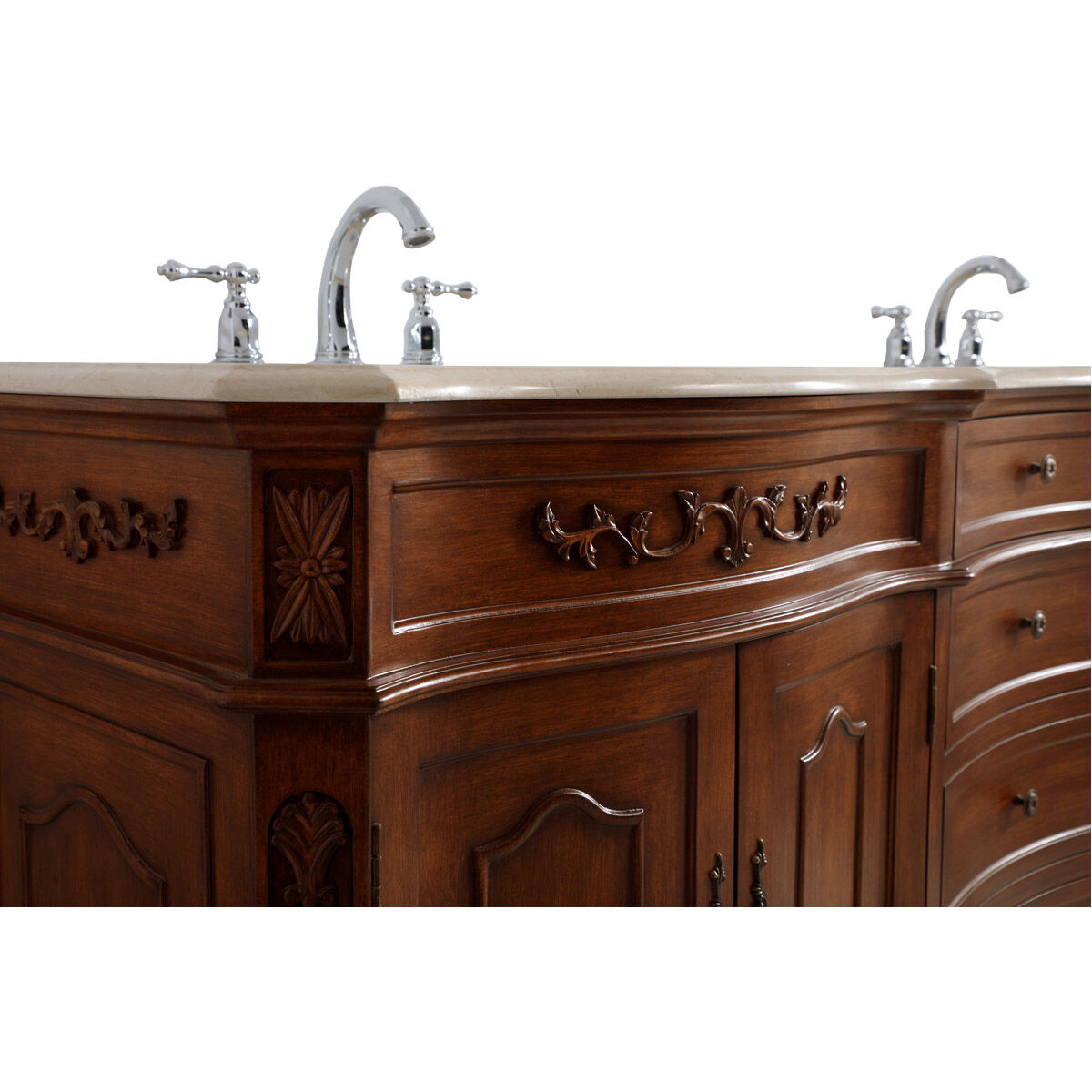 Danville 72 X 72 X 36 inch Teak and Antique Bronze Vanity Sink Set