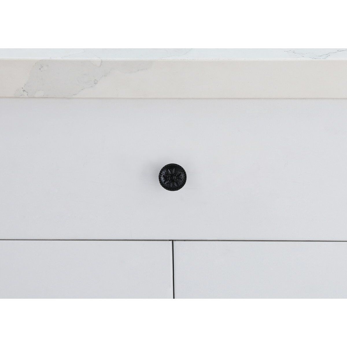 Corio Matte Black Hardware Cabinet Knob, Set of 10