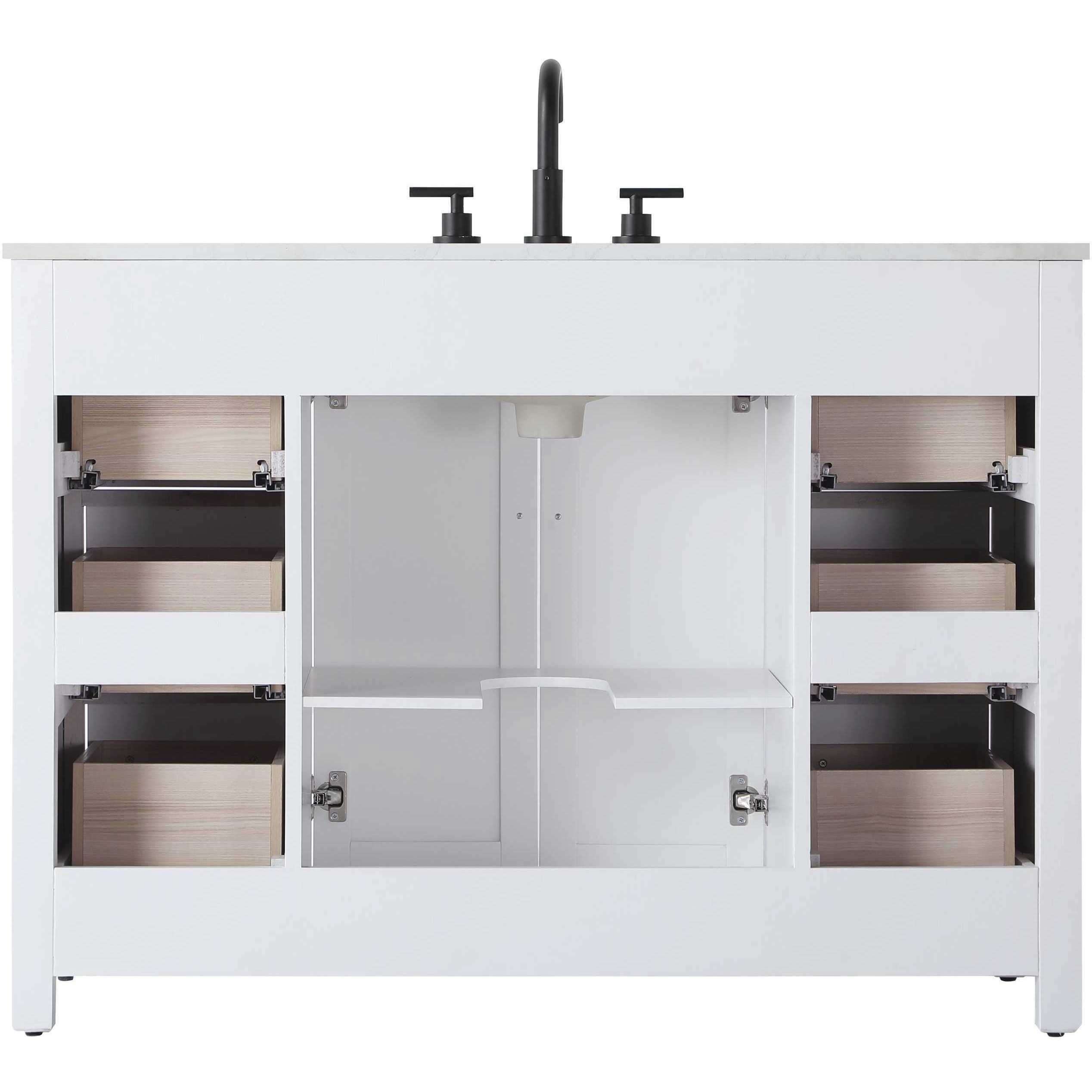 Alina 48 X 34 inch White Bathroom Vanity Cabinet