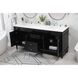 Bennett 72 X 21 X 35 inch Black Vanity Sink Set