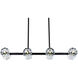Eren 8 Light 8 inch Black Pendant Ceiling Light