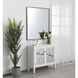Monet 40 X 36 inch Black Wall Mirror