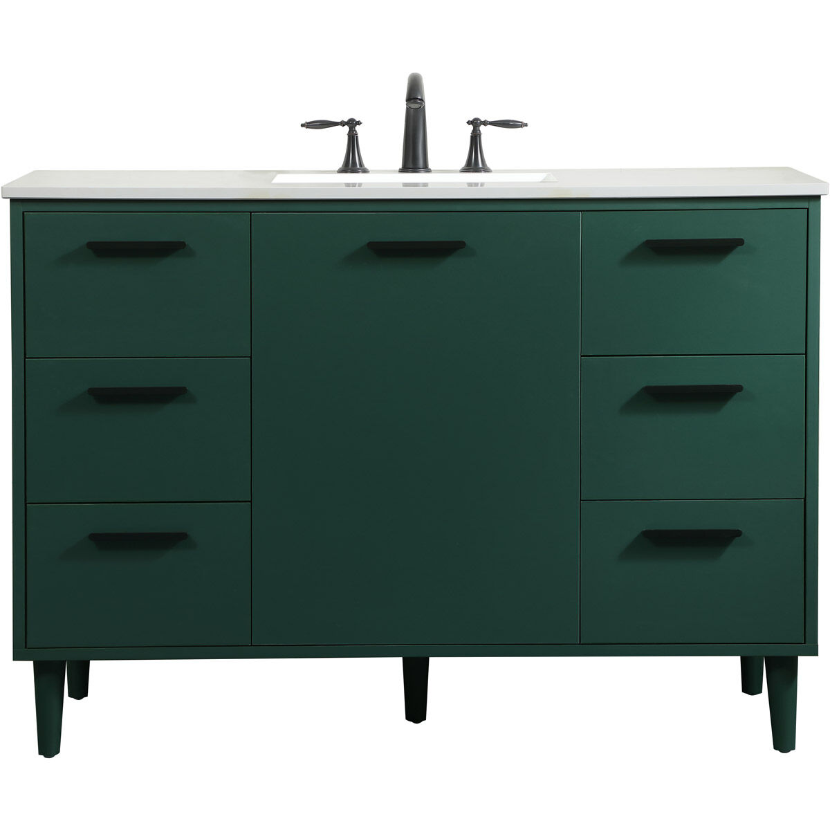 Baldwin 48 X 22 X 34 inch Green Vanity Sink Set