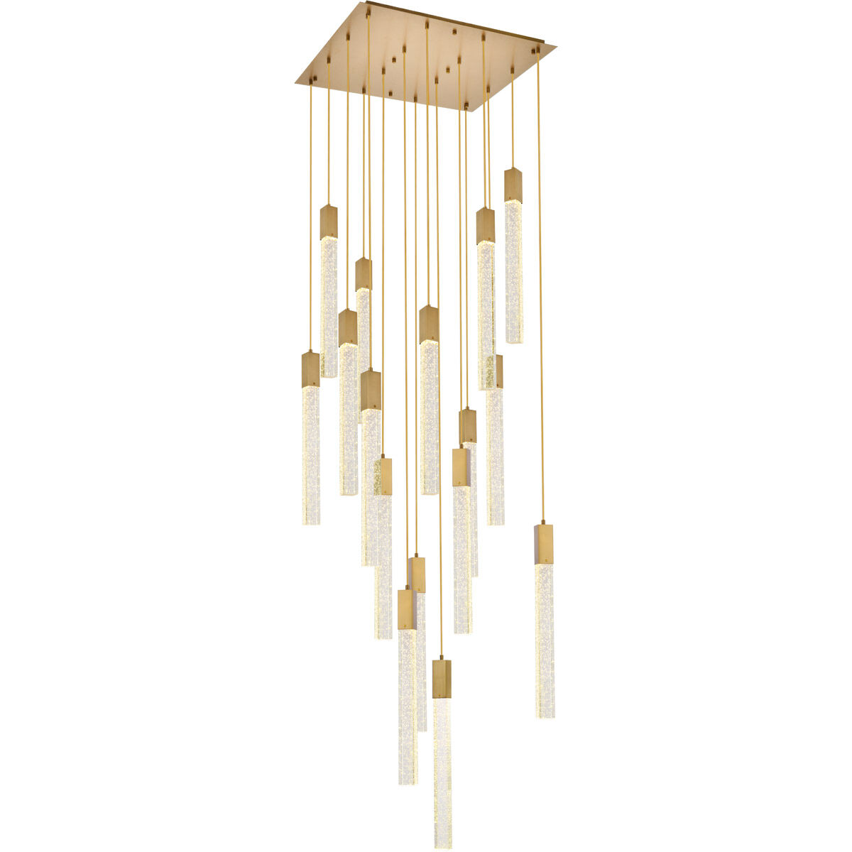 Weston 16 Light 30 inch Satin Gold Pendant Ceiling Light