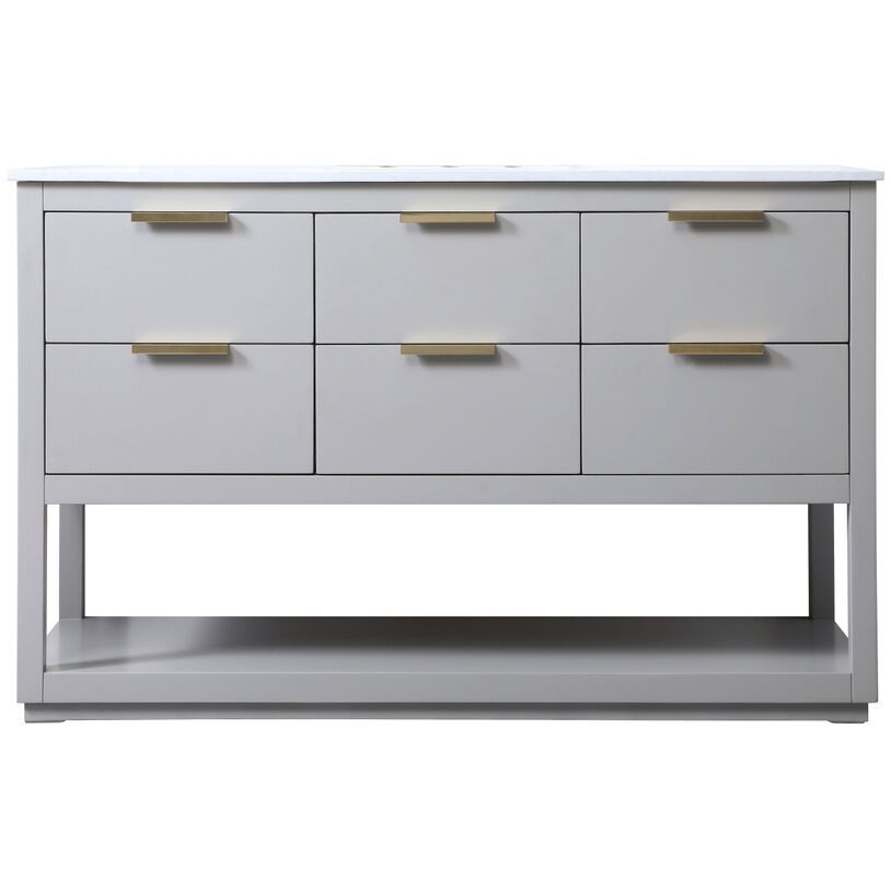 Larkin 54 X 22 X 34 inch Grey Vanity Sink Set