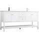 Heath 72 X 21.5 X 35 inch White Vanity Sink Set