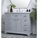 Americana 84 X 22 X 70 inch Light Grey Vanity Sink Set