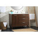 Baldwin 42 X 22 X 34 inch Walnut Vanity Sink Set