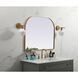 Blaire 36 X 30 inch Brass Mirror