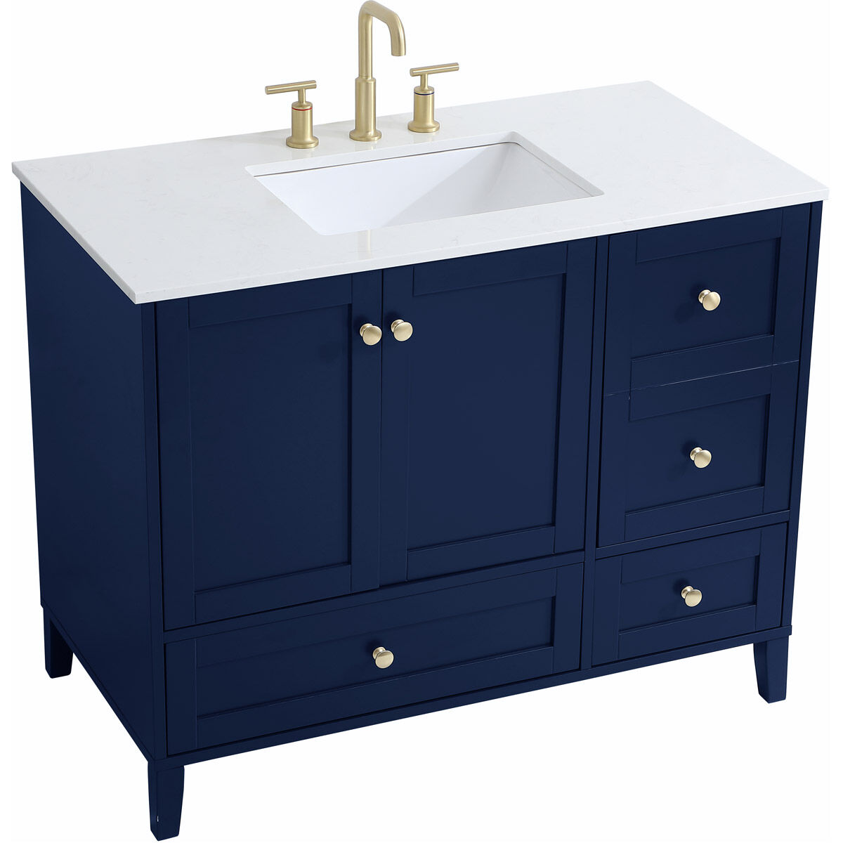 Sommerville 42 X 22 X 34 inch Blue Vanity Sink Set