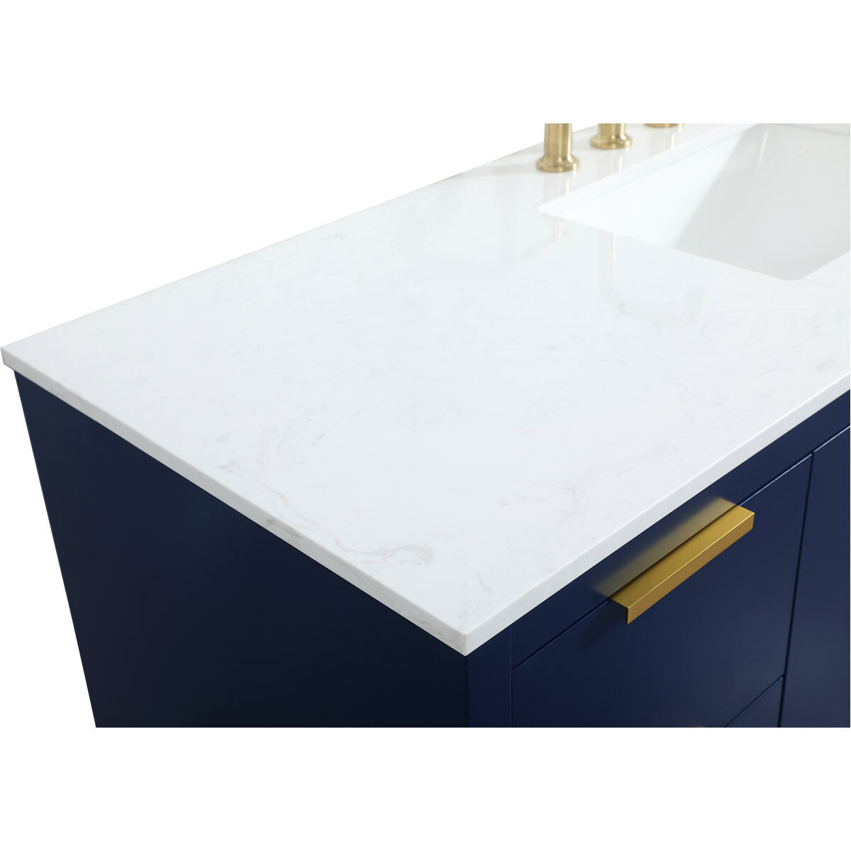 Blake 60 X 22 X 34 inch Blue Vanity Sink Set