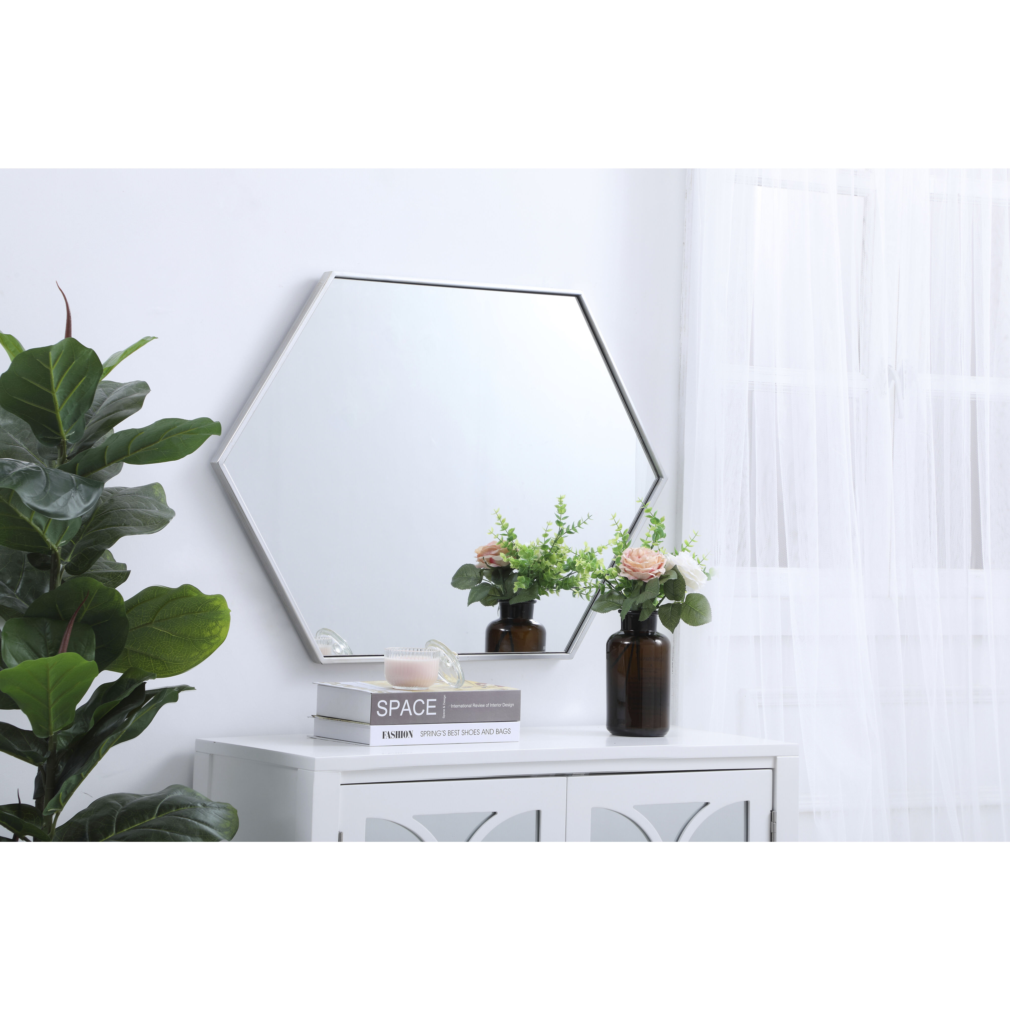 Eternity 34 X 24 inch Silver Wall Mirror