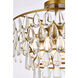 Mila 5 Light 18 inch Brass Flush Mount Ceiling Light