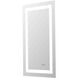 Riven 36 X 18 inch White LED Mirror