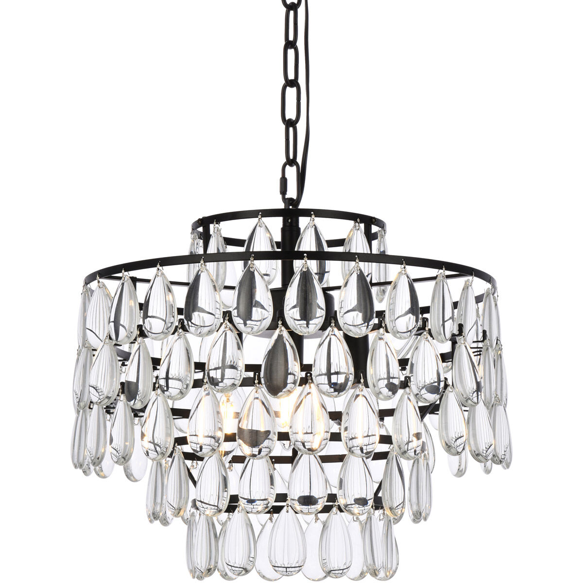 Mila 3 Light 16 inch Black Pendant Ceiling Light