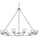 Cadence 12 Light 48 inch Chrome Chandelier Ceiling Light
