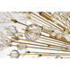 Vera 38 Light 48 inch Gold Pendant Ceiling Light