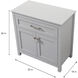 Adian Grey Bathroom Storage Cabinet