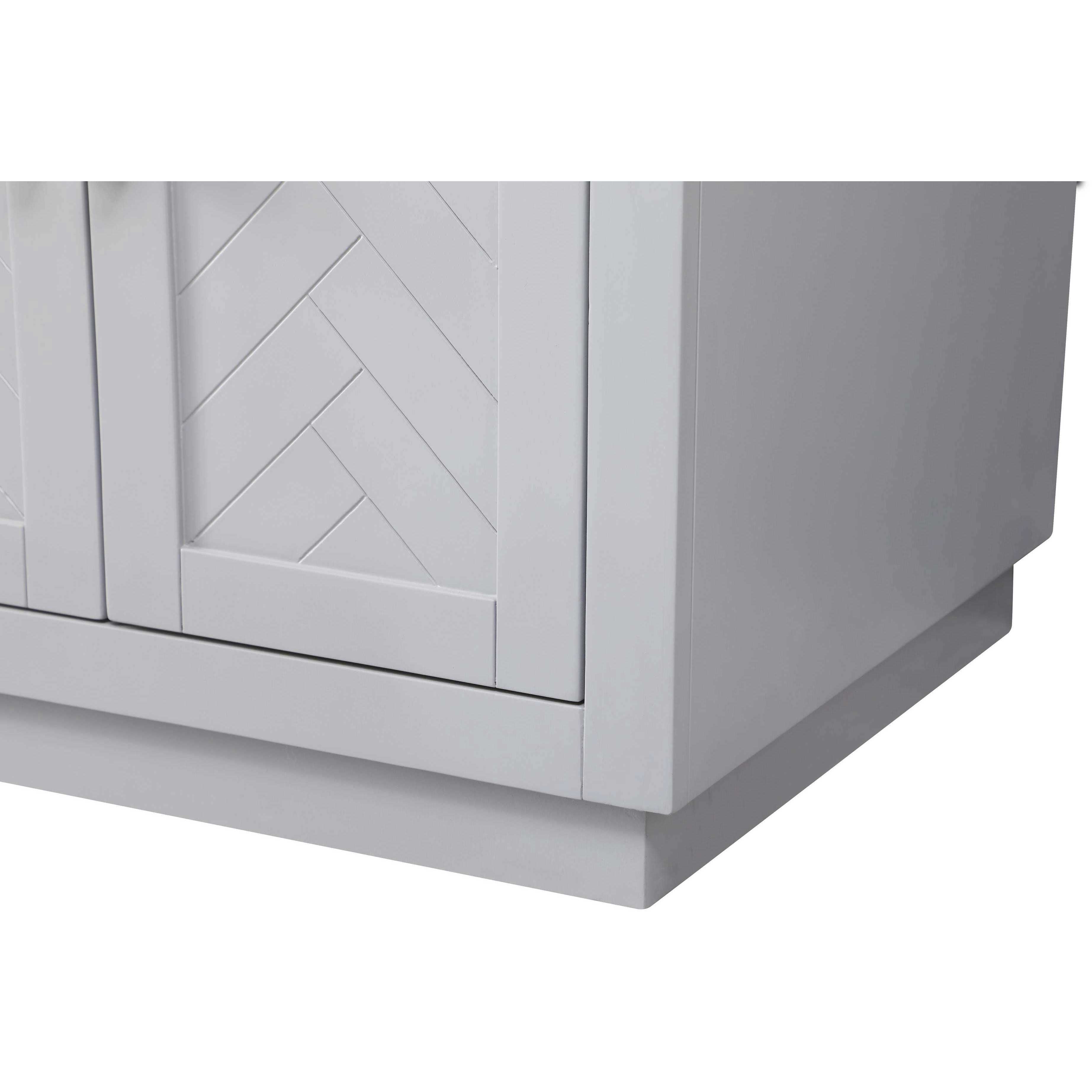 Chase 60 X 34 inch Grey Bathroom Vanity Cabinet