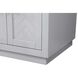 Chase 60 X 34 inch Grey Bathroom Vanity Cabinet