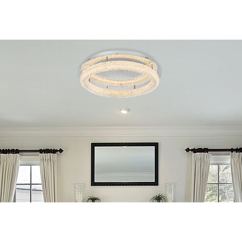 Bowen 1 Light 26 inch Chrome Flush Mount Ceiling Light